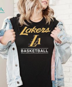 '47 Black Los Angeles Lakers 2023 24 City Edition Triplet Franklin T Shirt