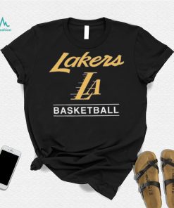 '47 Black Los Angeles Lakers 2023 24 City Edition Triplet Franklin T Shirt