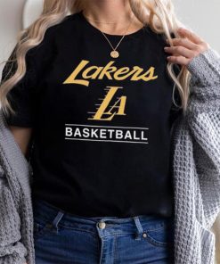 '47 Black Los Angeles Lakers 2023 24 City Edition Triplet Franklin T Shirt