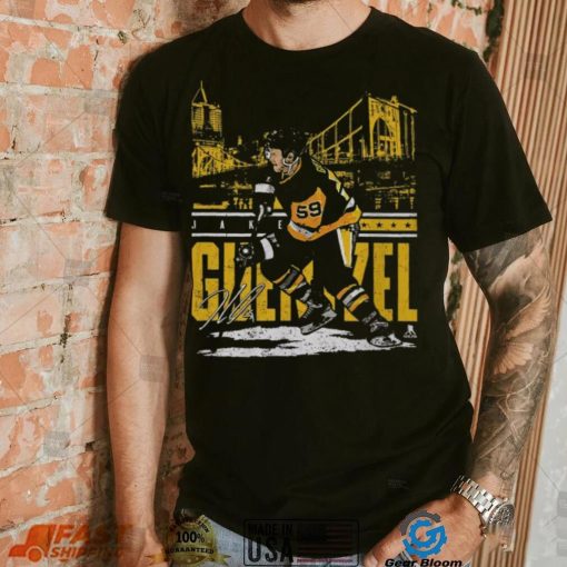 500 Level Pittsburgh Penguins Jake Guentzel City Black T Shirt