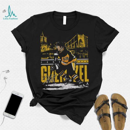 500 Level Pittsburgh Penguins Jake Guentzel City Black T Shirt