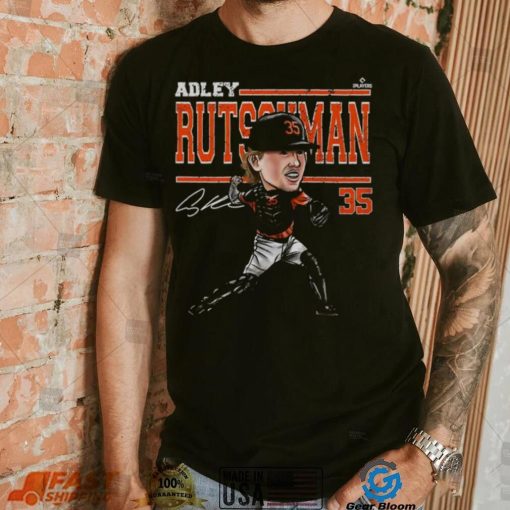 500 Level Youth Baltimore Orioles Black Adley Rutschman Cartoon T Shirt
