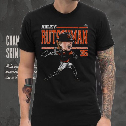 500 Level Youth Baltimore Orioles Black Adley Rutschman Cartoon T Shirt