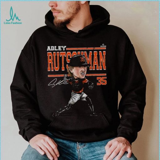 500 Level Youth Baltimore Orioles Black Adley Rutschman Cartoon T Shirt