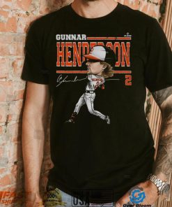 500 Level Youth Baltimore Orioles Black Gunnar Henderson Cartoon T Shirt