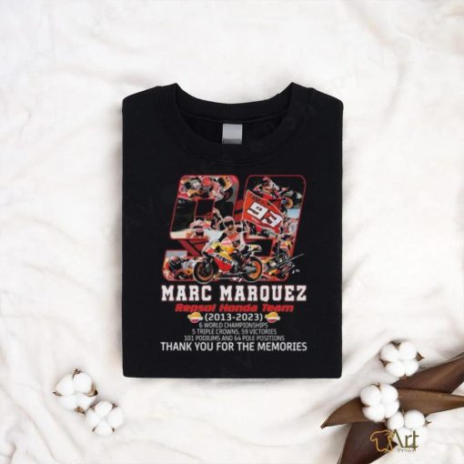 93 Marc Marquez Repsol Honda Team 2013 2023 Thank You For The Memories Signature Shirt