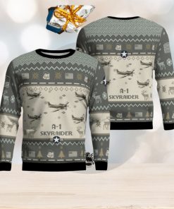 A 1 Skyraider A1 Aircraft New Trend Veteran Sweater Ugly Christmas Sweater Gift For Christmas