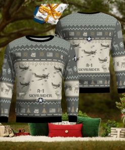 A 1 Skyraider A1 Aircraft New Trend Veteran Sweater Ugly Christmas Sweater Gift For Christmas