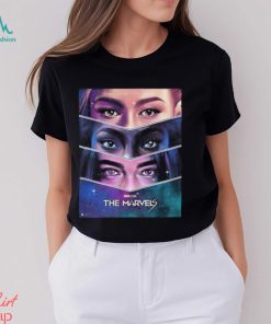 A Cosmic Trio The Marvels Carol Danver x Monica Rambeau x Kamala Khan Eyes T Shirt