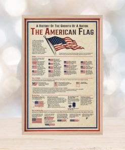 A History Of The Growth Of A Nation The American Flag Canvas Print, Gift For Independence Day