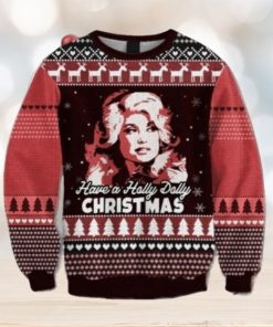 A Holly Dolly Parton Ugly Christmas Sweater Limotees