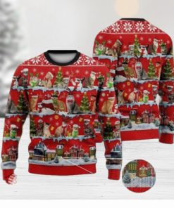 A Lot Of Cats In Xmas Day Full Print Ugly Christmas Sweater