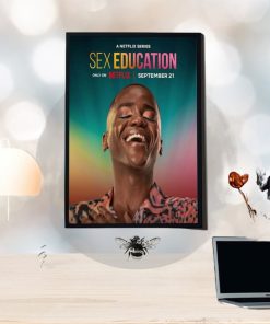 A Netflix Series Sex Education Season 4 On Netflix 21 September Ncuti Gatwa First Home Decor Poster Canvas