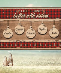 A Sister Is God's Way Of Making Sure We Never Walk Alone Personalized Horizontal Poster