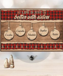 A Sister Is God's Way Of Making Sure We Never Walk Alone Personalized Horizontal Poster