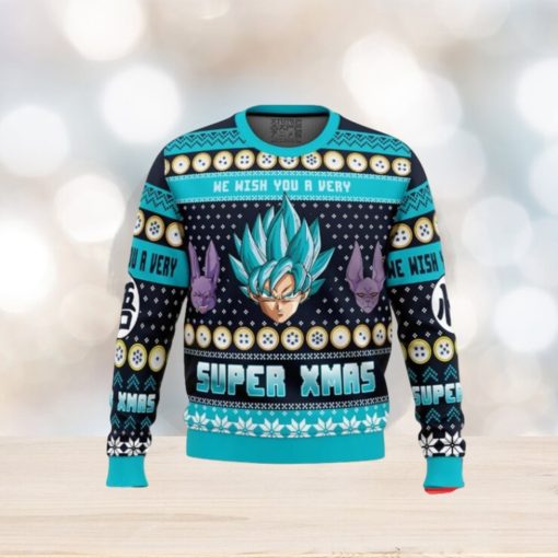 A Very Saiyan Christmas Dragon Ball Z Ugly Christmas Sweaters