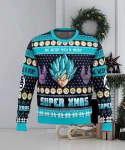 A Very Saiyan Christmas Dragon Ball Z Ugly Christmas Sweaters