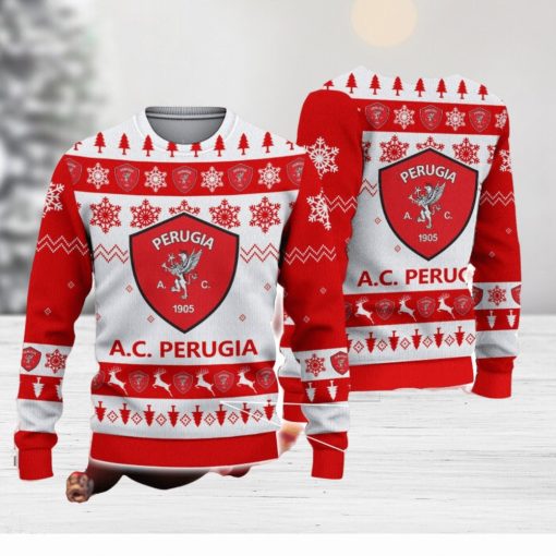 A.C. Perugia Ugly Christmas Sweater Snowflake Pattern Pattern 3D Sweater Holiday Gift Ideas For Men And Women