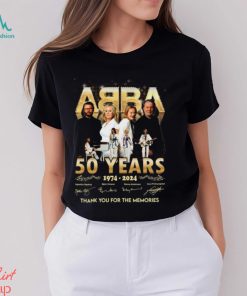 ABBA 50 Years 1974 – 2024 Thank You For The Memories T Shirt