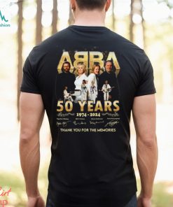 ABBA 50 Years 1974 – 2024 Thank You For The Memories T Shirt