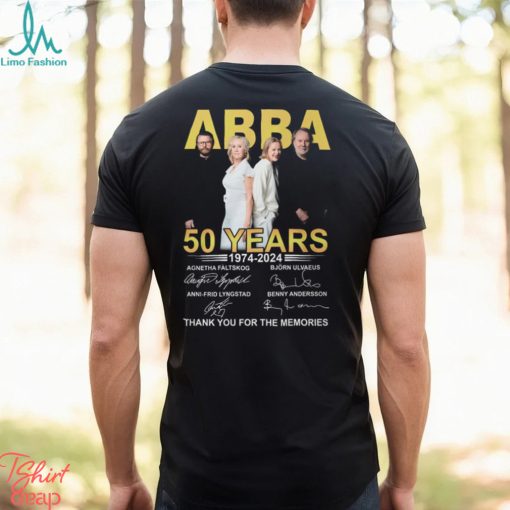 ABBA 50 Years Thanks You For The Memories Shirt