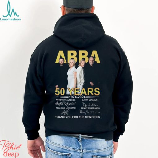 ABBA 50 Years Thanks You For The Memories Shirt