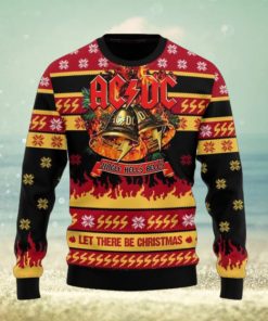 ACDC Band Jingle Hells Bells Let There Be Christmas Ugly Sweater