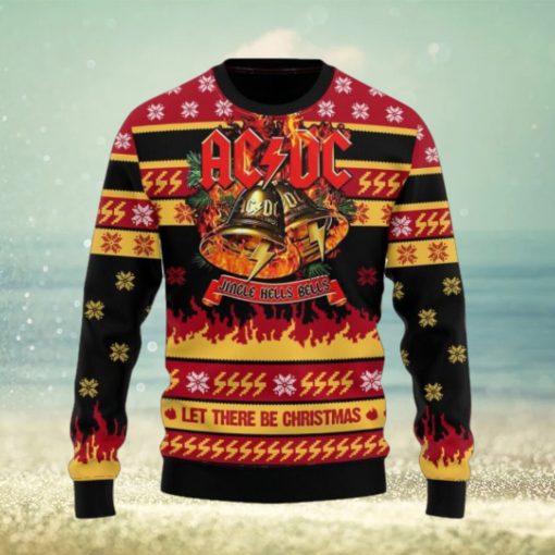 ACDC Band Jingle Hells Bells Let There Be Christmas Ugly Sweater