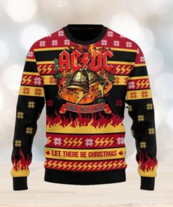 ACDC Band Jingle Hells Bells Let There Be Christmas Ugly Sweater