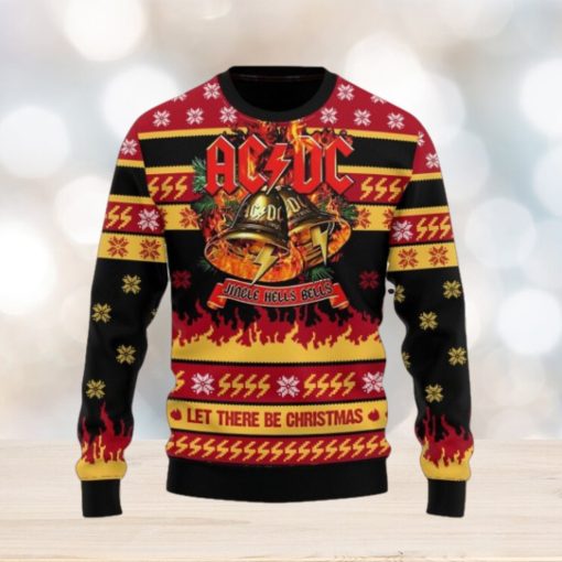 ACDC Band Jingle Hells Bells Let There Be Christmas Ugly Sweater