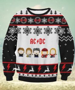 ACDC snowflake pattern Ugly Sweater Christmas Gift For Men And Women