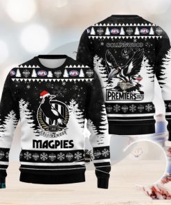 AFL Premiers Collingwood FC 3D Ugly Christmas Sweater Christmas Gift Men And Women 2023 Sweater