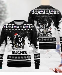 AFL Premiers Collingwood FC 3D Ugly Christmas Sweater Christmas Gift Men And Women 2023 Sweater