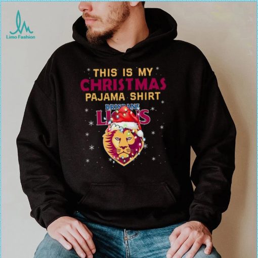 AFL This is christmas Pajamas T shirt Brisbane Lions T shirt