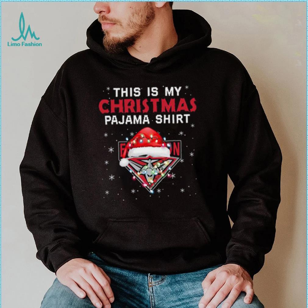 AFL This is christmas Pajamas T shirt Essendon Bombers T shirt AFL This is christmas Pajamas T shirt Essendon Bombers T shirt