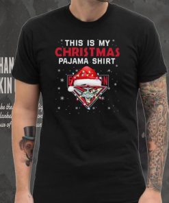 AFL This is christmas Pajamas T shirt Essendon Bombers T shirt