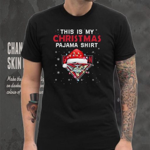 AFL This is christmas Pajamas T shirt Essendon Bombers T shirt