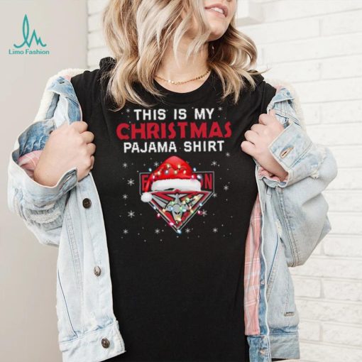 AFL This is christmas Pajamas T shirt Essendon Bombers T shirt