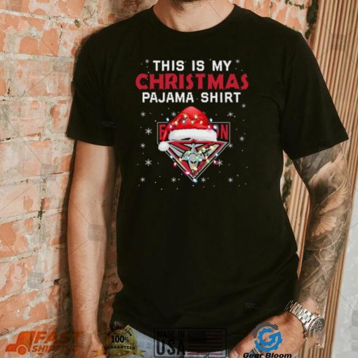 AFL This is christmas Pajamas T shirt Essendon Bombers T shirt
