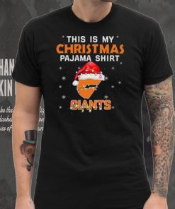 AFL This is christmas Pajamas T shirt GWS Giants T shirt