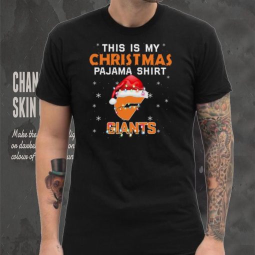 AFL This is christmas Pajamas T shirt GWS Giants T shirt