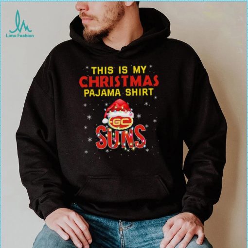 AFL This is christmas Pajamas T shirt Gold Coast Suns T shirt