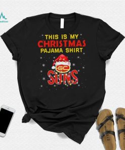 AFL This is christmas Pajamas T shirt Gold Coast Suns T shirt