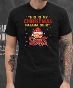AFL This is christmas Pajamas T shirt Gold Coast Suns T shirt