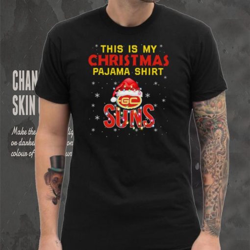 AFL This is christmas Pajamas T shirt Gold Coast Suns T shirt