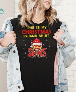 AFL This is christmas Pajamas T shirt Gold Coast Suns T shirt