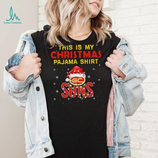 AFL This is christmas Pajamas T shirt Gold Coast Suns T shirt