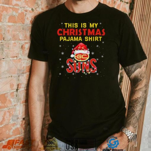 AFL This is christmas Pajamas T shirt Gold Coast Suns T shirt