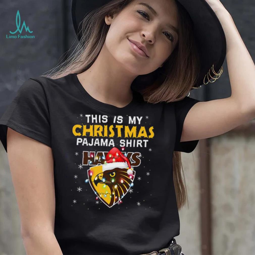 AFL This is christmas Pajamas T shirt Hawthorn Hawks T shirt AFL This is christmas Pajamas T shirt Hawthorn Hawks T shirt