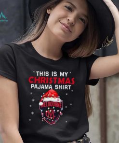 AFL This is christmas Pajamas T shirt Melbourne Demons T shirt